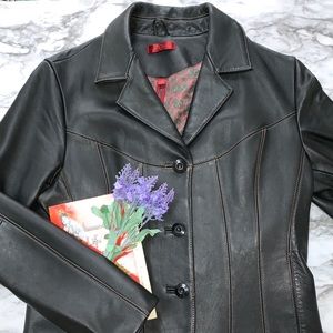 Wilsons Leather button up jacket!